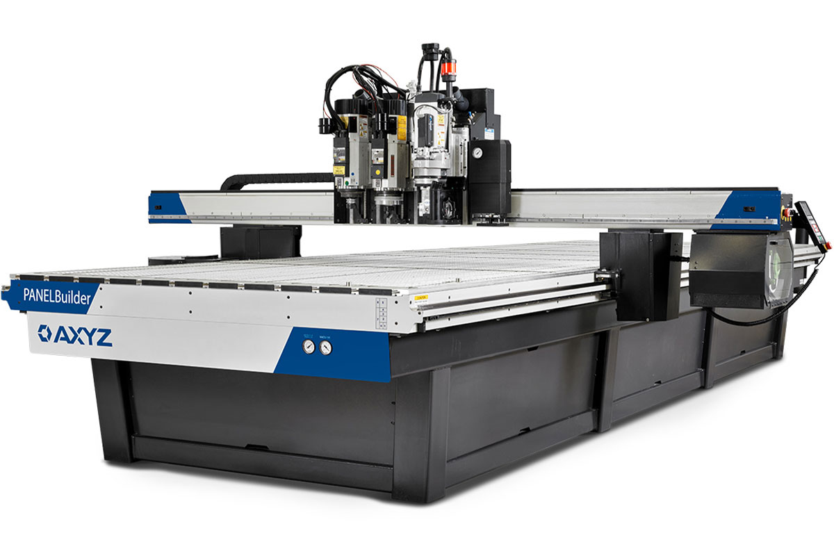 A-STAR in-house CNC router and warehouse team fabricating custom ACM panels